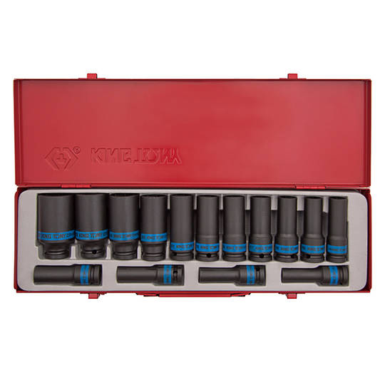 King Tony 1/2" Dr 15pc Deep Impact Socket Set Socket Sets