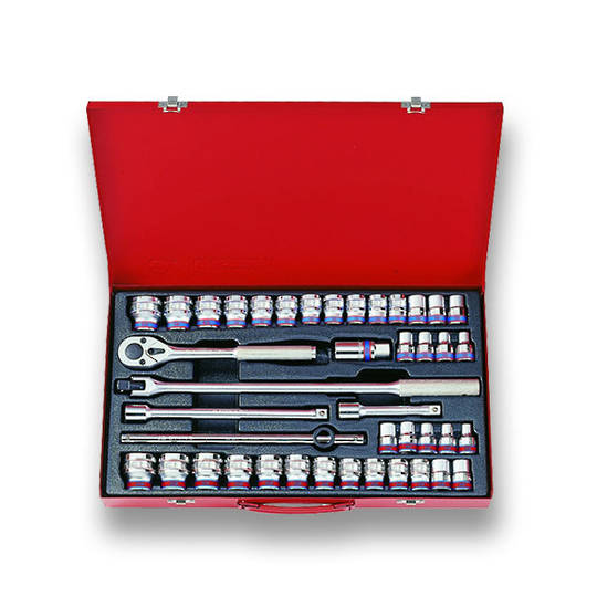 King Tony 1/2" Dr 42pc Combination Socket Set Socket Sets