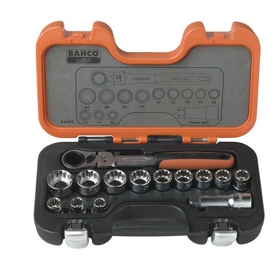 Bahco 14pc Socket Set GoThru Socket Sets Henry & Co. Ltd