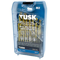 Tusk 25pc HSS Tin Coated Drill Set