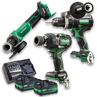Hikoki 3pc HD Drill/Wrench/Grinder Kit