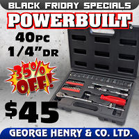 Powerbuilt 40pc 1/4" Mechanics Tool Set