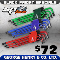 SP Tools 8 pc Metric/SAE + Torx Hex Key Set